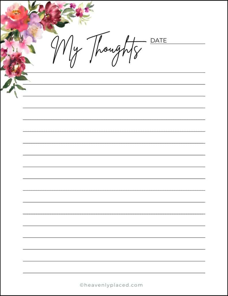 Free Printable Stationary Pages | Heavenly Placed