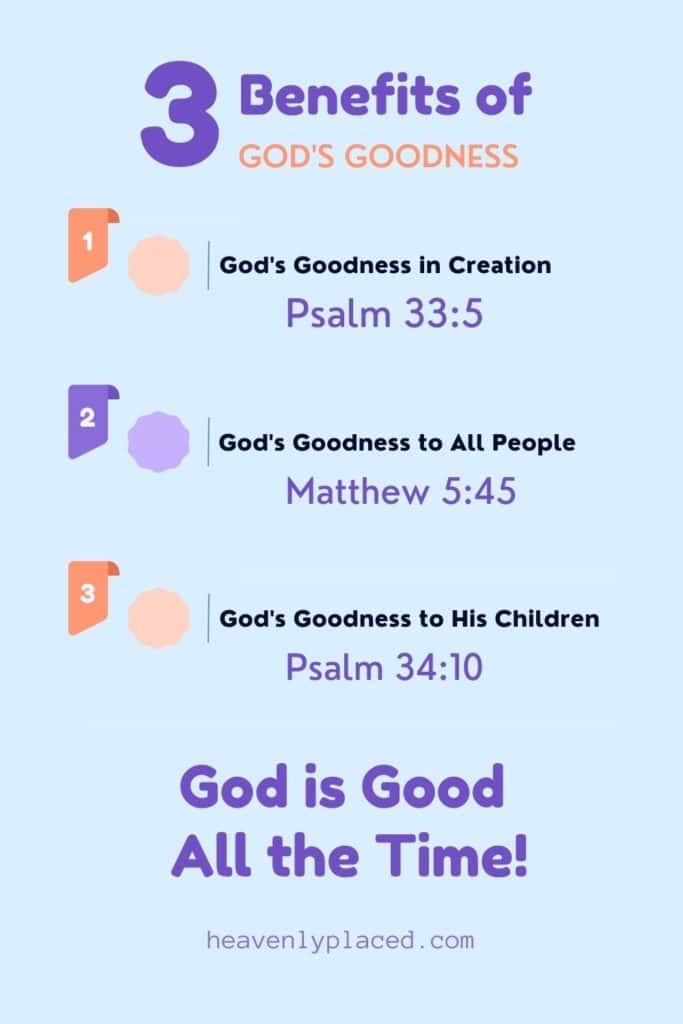 benefits of God's goodness